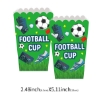 Picture of Green Soccer Football Party Tableware Decorations Set
