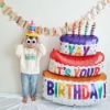 Picture of Three Layer Colorful Birthday Cake Balloon 