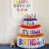 Picture of Three Layer Colorful Birthday Cake Balloon 