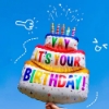 Picture of Three Layer Colorful Birthday Cake Balloon 