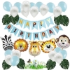 Picture of Jungle Animal Balloons Set - Happy Birthday Kit