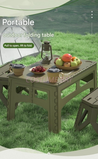 Picture of Foldable Camping Table Rectangle and Square