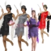 Picture of 1920's Charleston Flapper Dress-Black