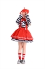 Picture of Girls Clown Dress Mime Costume Set