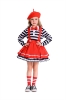Picture of Girls Clown Dress Mime Costume Set