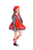 Picture of Girls Clown Dress Mime Costume Set
