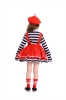 Picture of Girls Clown Dress Mime Costume Set