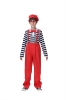 Picture of Kids Clown Costume Mime Striped Set