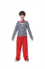 Picture of Kids Clown Costume Mime Striped Set