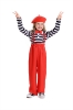 Picture of Kids Clown Costume Mime Striped Set