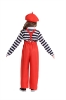 Picture of Kids Clown Costume Mime Striped Set