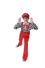 Picture of Kids Clown Costume Mime Striped Set