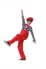 Picture of Kids Clown Costume Mime Striped Set