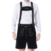 Picture of Mens Black Oktoberfest Lederhosen Traditional Outfit