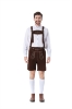 Picture of Mens Brown Oktoberfest Lederhosen Traditional Outfit