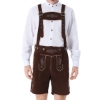 Picture of Mens Brown Oktoberfest Lederhosen Traditional Outfit