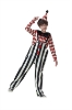 Picture of Kids Clown Costume Striped Jumpsuit Top Set