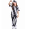 Picture of Kids Prisoner Costume Striped Uniform Set