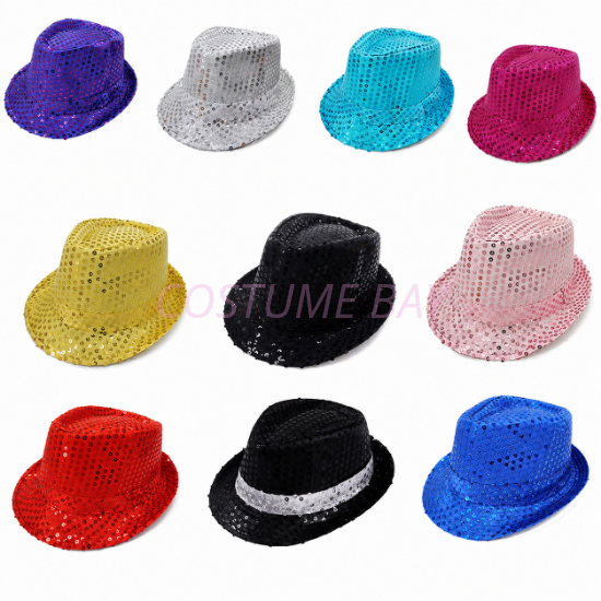 Picture of Sequin Trilby Hat Party Dance Costume Accessory