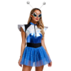 Picture of Womens AI Robot Costume Blue Alien Tutu Outfits