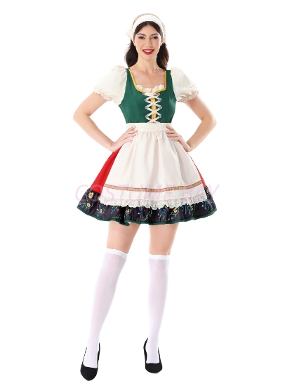 Picture of Oktoberfest Bavarian Festival Maid Dirndl Dress