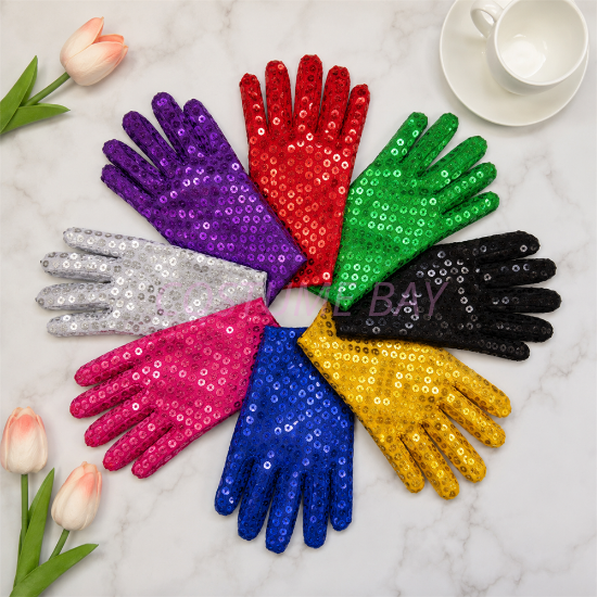 Picture of Sequin Gloves Sparkling Dance Party Costume Mittens