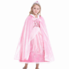 Picture of Princess Aurora Cape - Girls Pink Velvet Hooded Costume Cloak