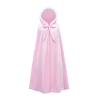Picture of Princess Aurora Cape - Girls Pink Velvet Hooded Costume Cloak