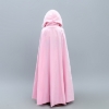 Picture of Princess Aurora Cape - Girls Pink Velvet Hooded Costume Cloak