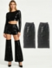 Picture of Sequined Leg Cover Flared Leg Warmers