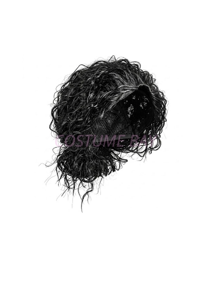 Picture of Classic Pop Star Curly Black Wig