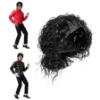 Picture of Classic Pop Star Curly Black Wig