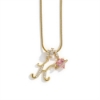 Picture of Gold Love Heart Initial Letter Necklace