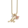 Picture of Gold Love Heart Initial Letter Necklace