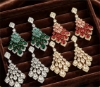 Picture of Women's Sparkling Crystal Cascade Drop Earrings