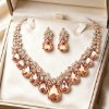Picture of Women's Champagne Rhinestone Jewelry Set