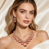 Picture of Women's Champagne Rhinestone Jewelry Set