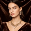 Picture of Women's Champagne Rhinestone Jewelry Set