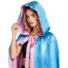 Picture of Women's Pink & Blue Hooded Robe Cape