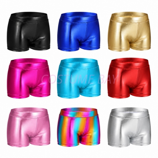 Picture of Girl Metallic Shorts - Shiny Dance Hot Pants