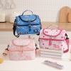 Picture of Double Layer Insulated Lunch Bag Cooler Tote